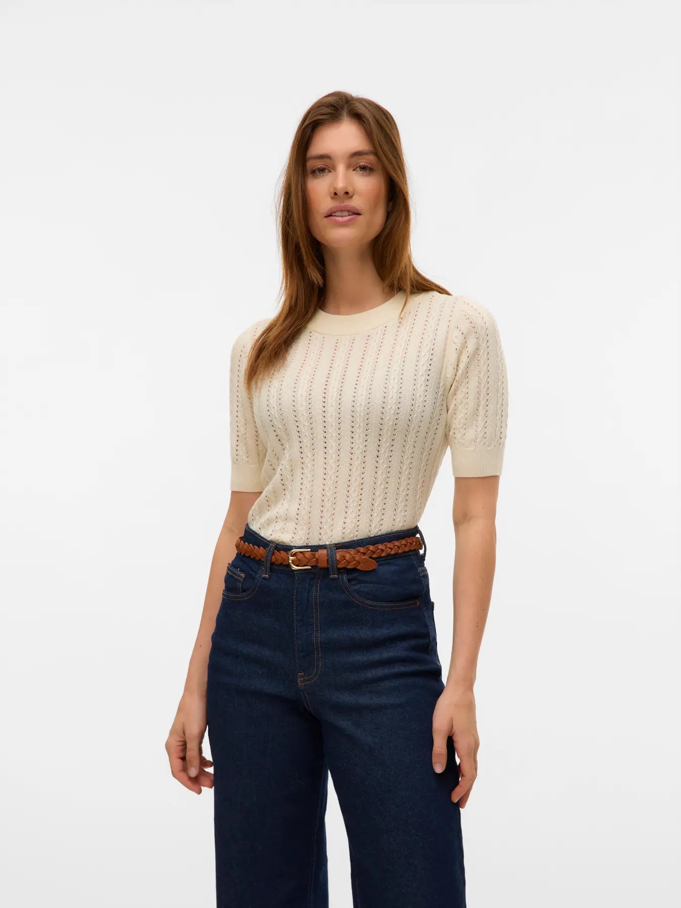 VM MORENA O NECK PULLOVER - BIRCH
