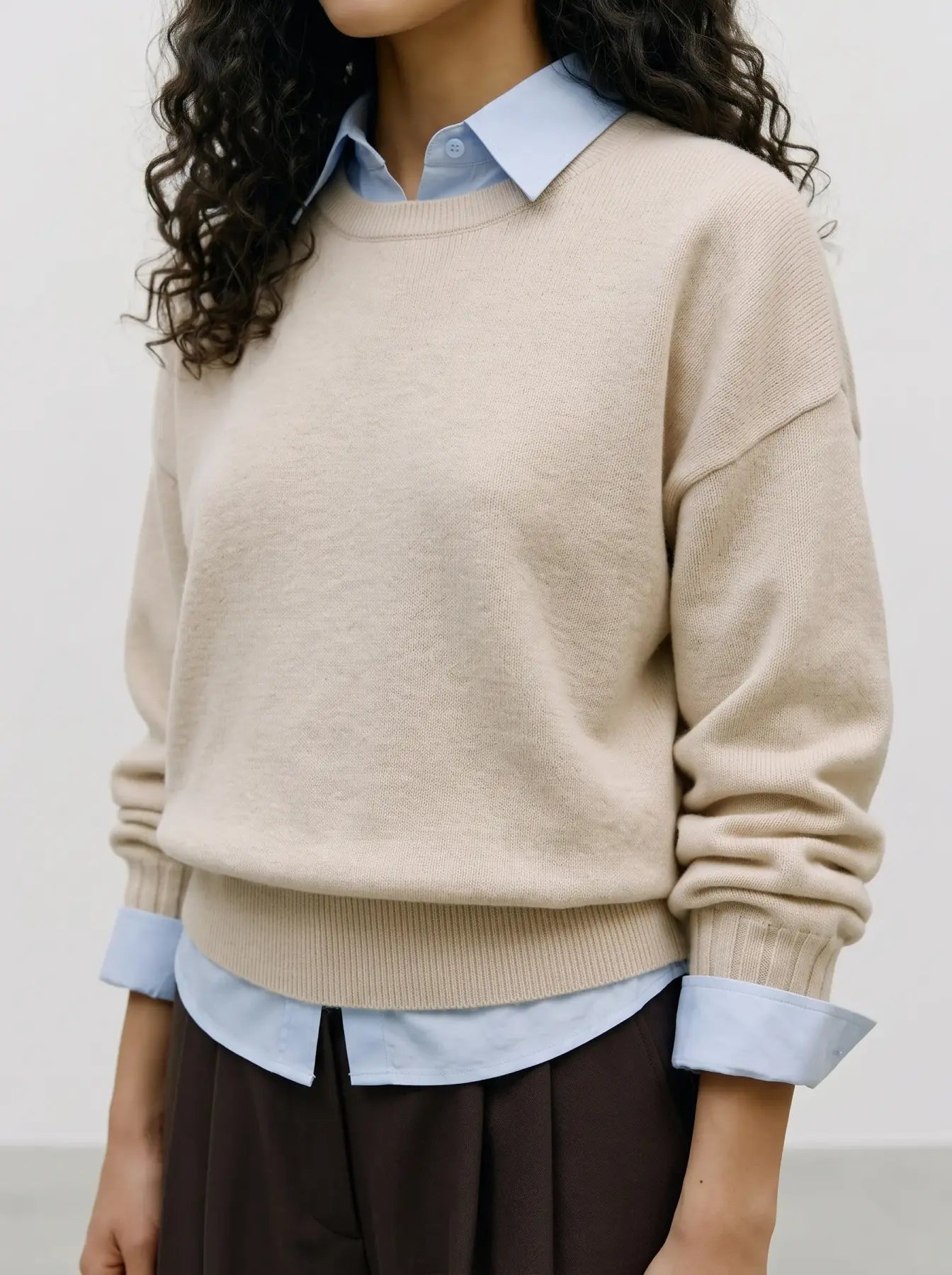 VM KACY O NECK PULLOVER - BIRCH