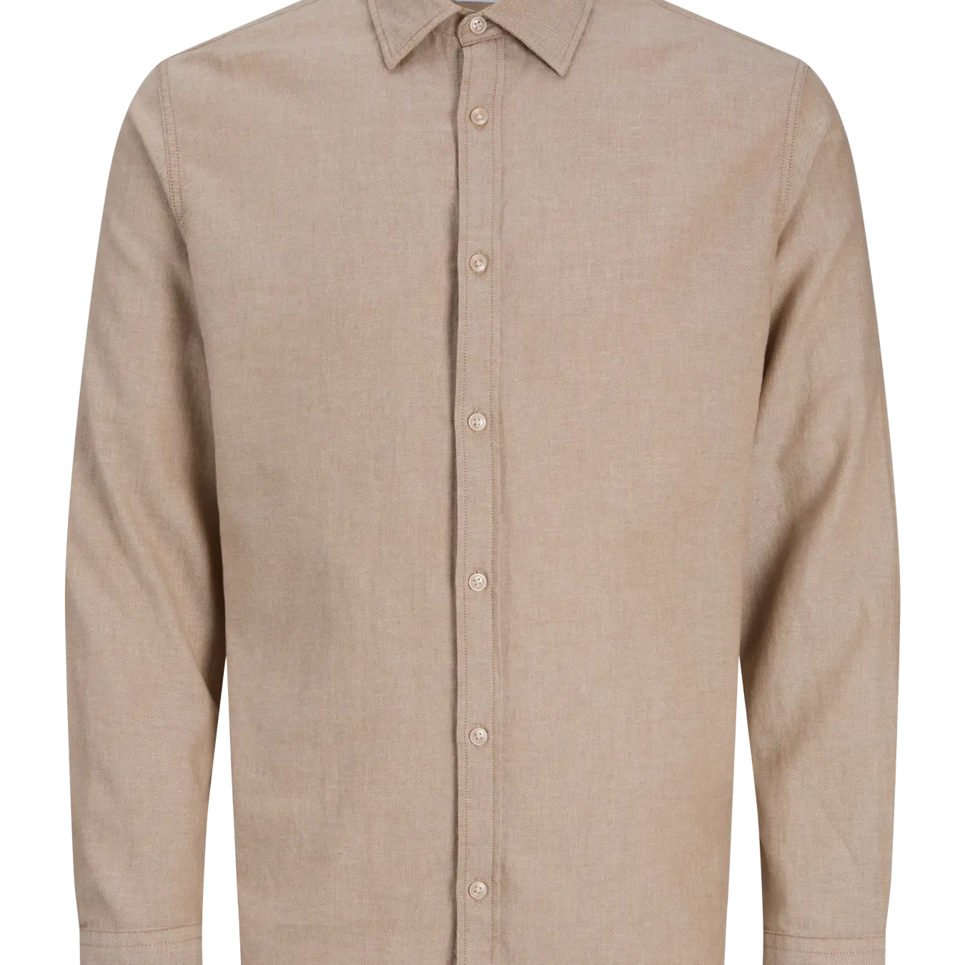JJ FIELD MELANGE BUTTON DOWN SHIRT - OATMEAL