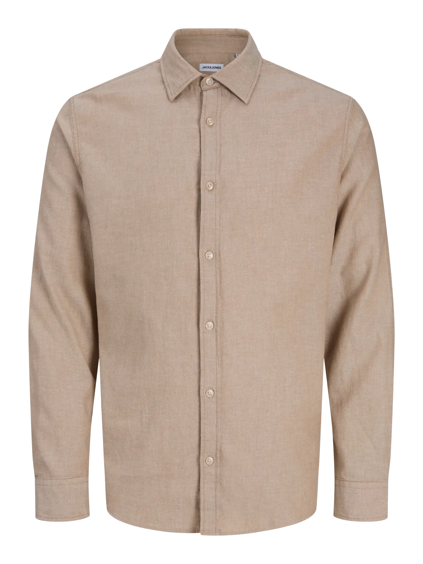 JJ FIELD MELANGE BUTTON DOWN SHIRT - OATMEAL
