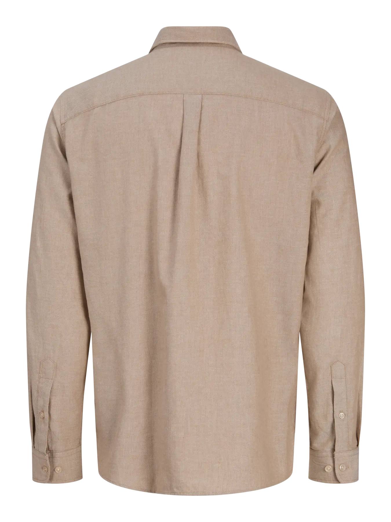 JJ FIELD MELANGE BUTTON DOWN SHIRT - OATMEAL