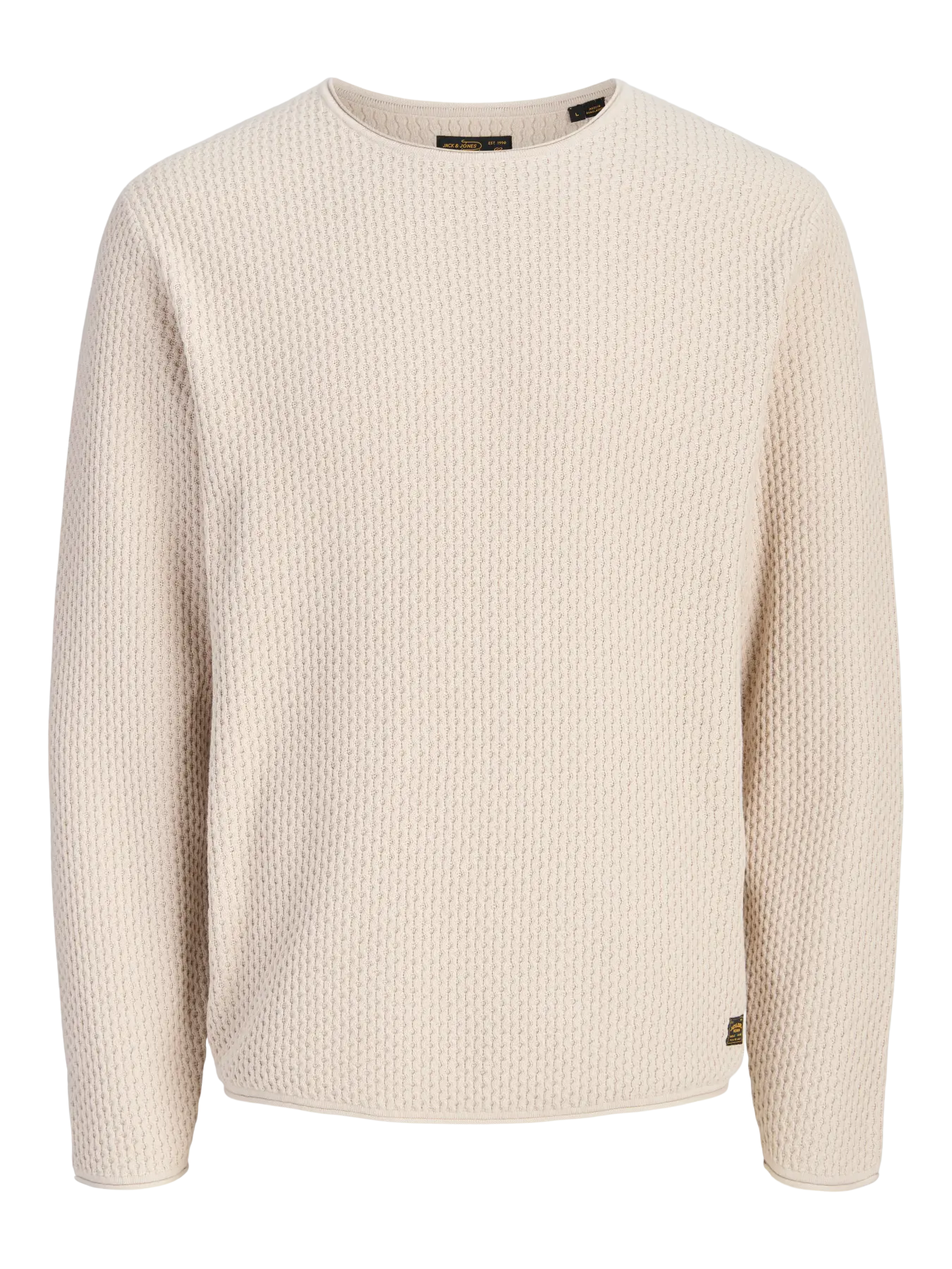 JJ MASON KNIT CREW NECK PULLOVER - SILVER LINING