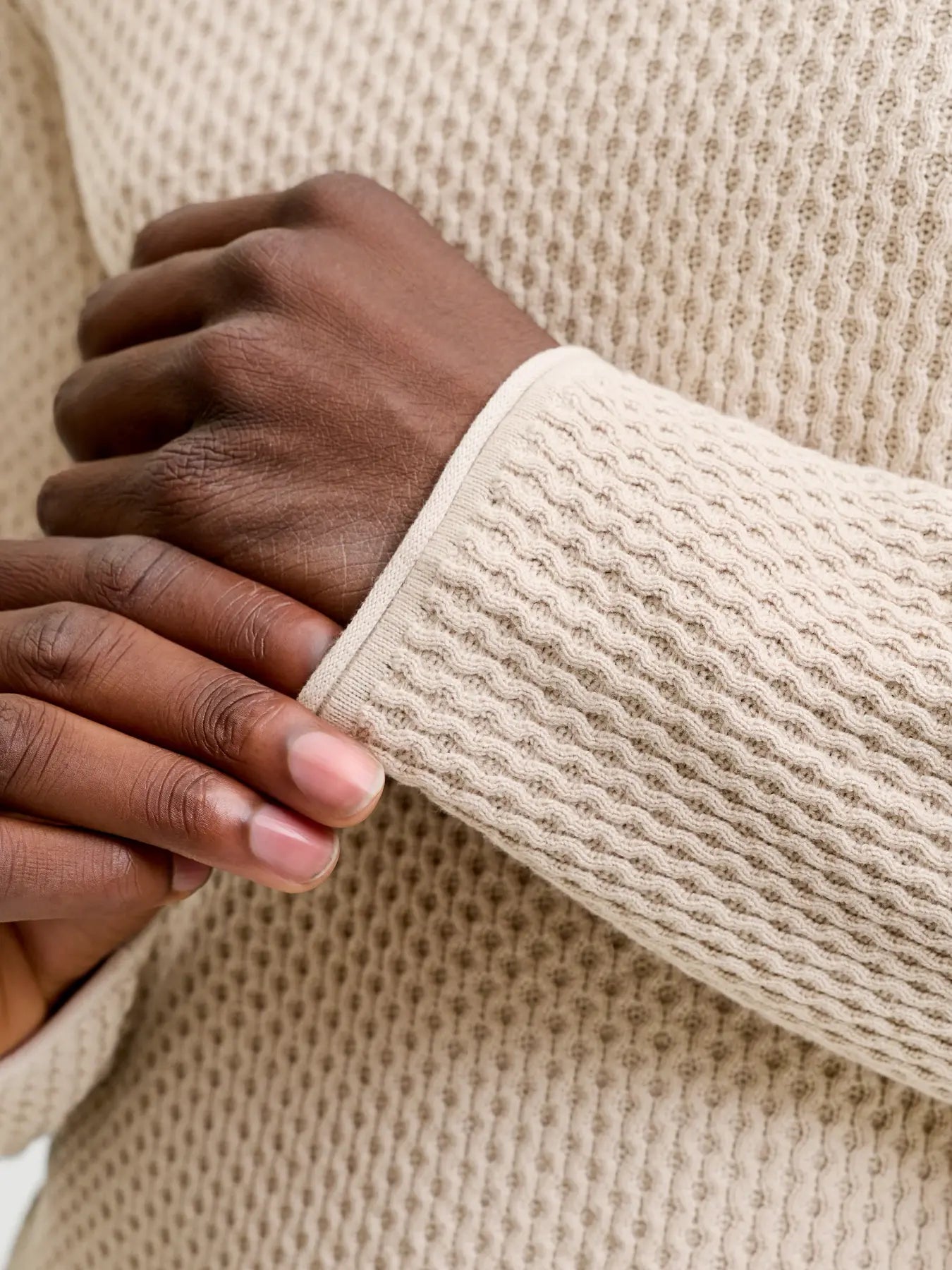 JJ MASON KNIT CREW NECK PULLOVER - SILVER LINING