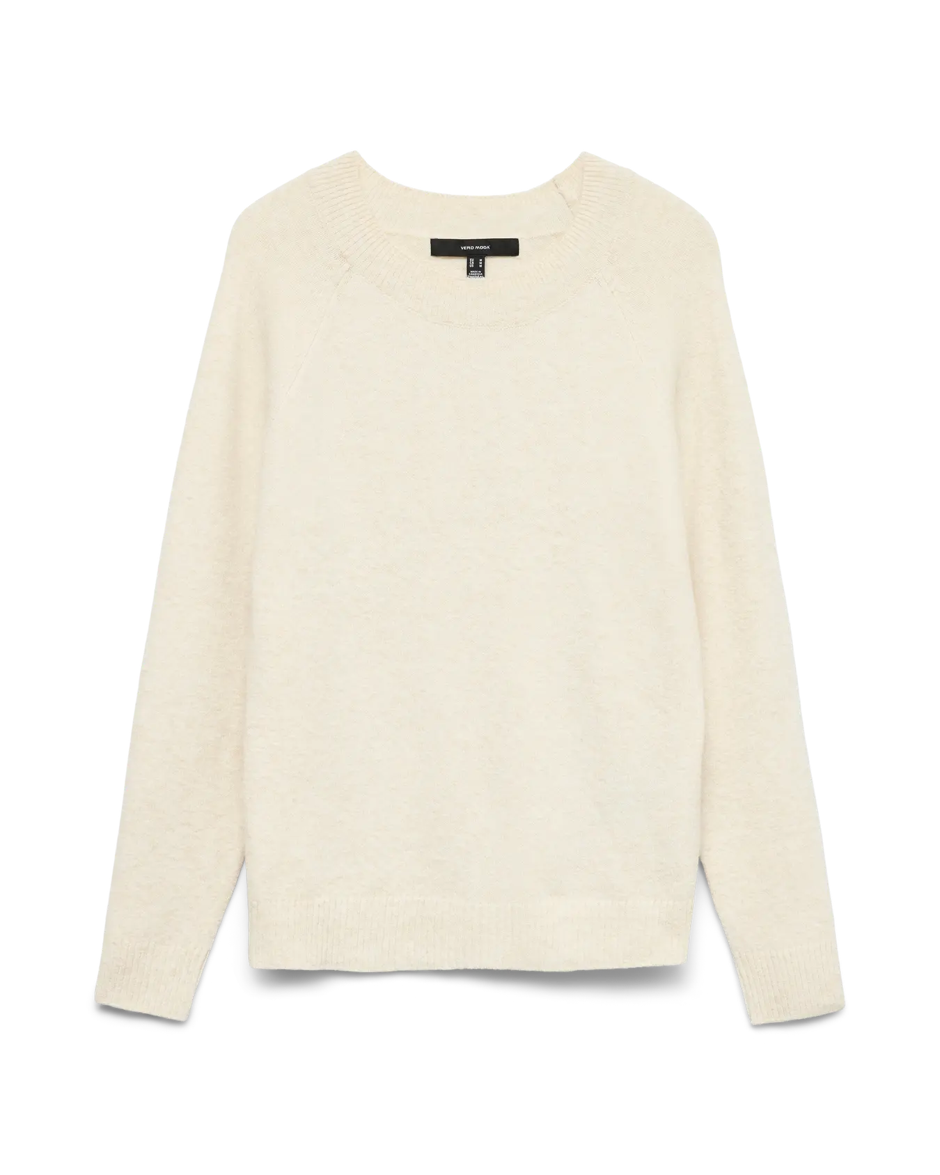 VM DOFFY SOFT O NECK SWEATER - BIRCH