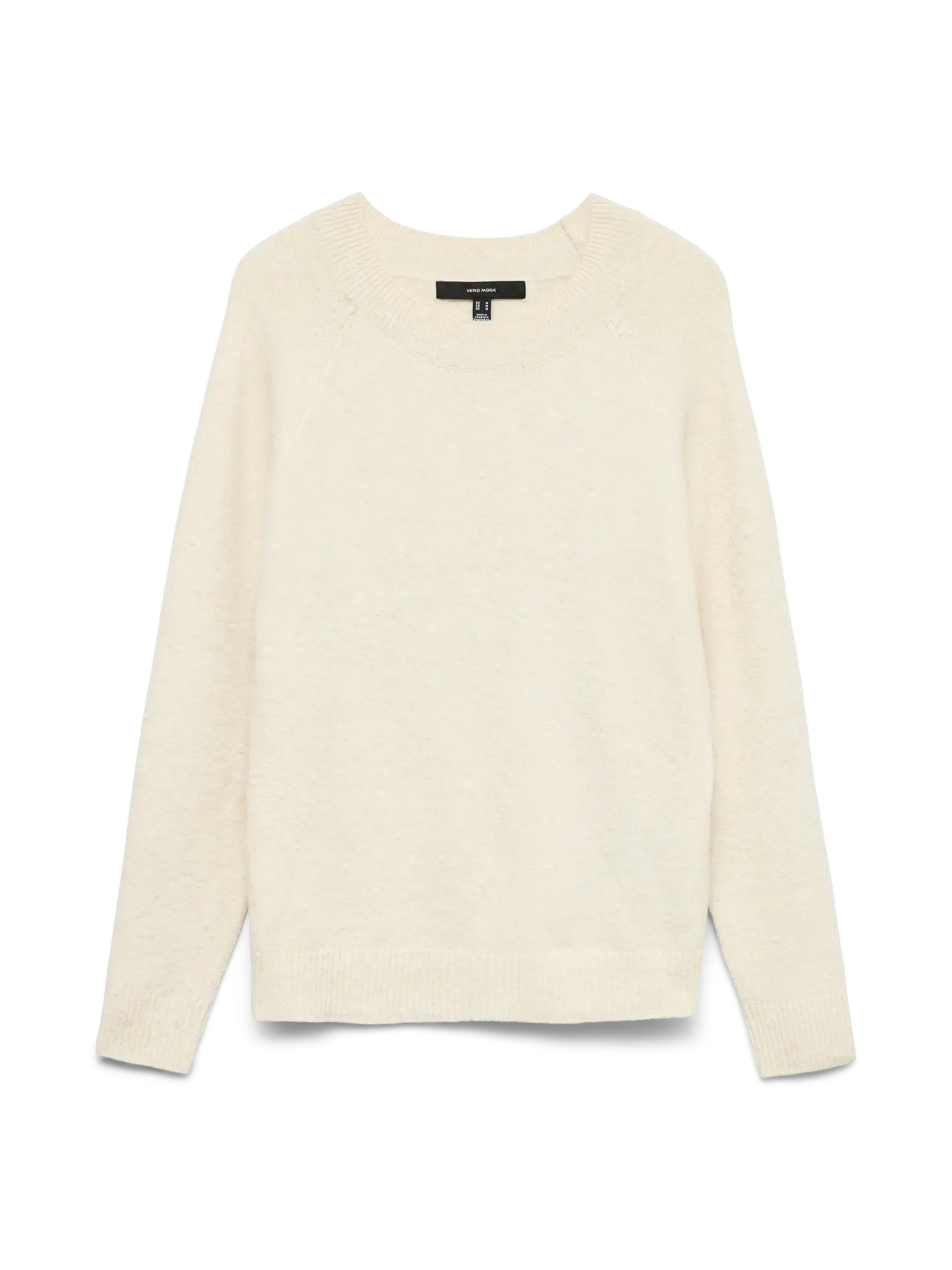 VM DOFFY SOFT O NECK SWEATER - BIRCH