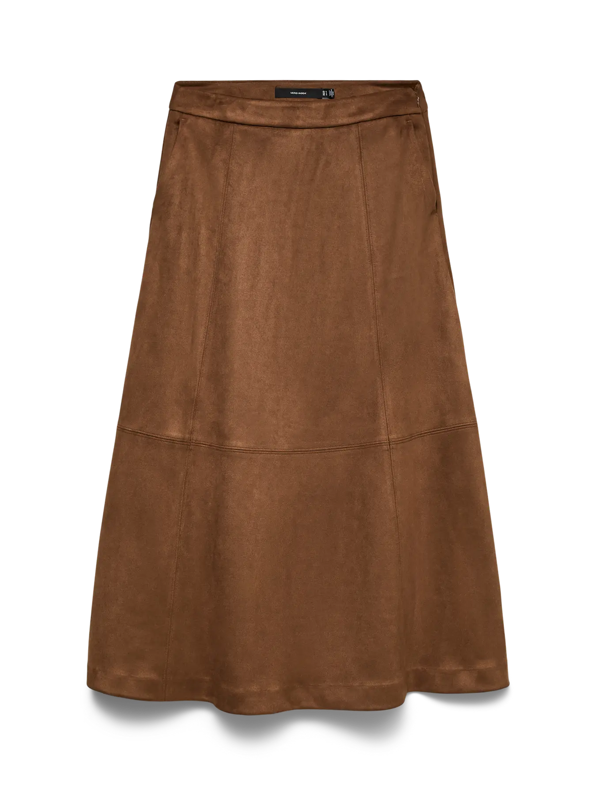 VM JOSE HW SUEDE ANKLE SKIRT - COCOA BROWN