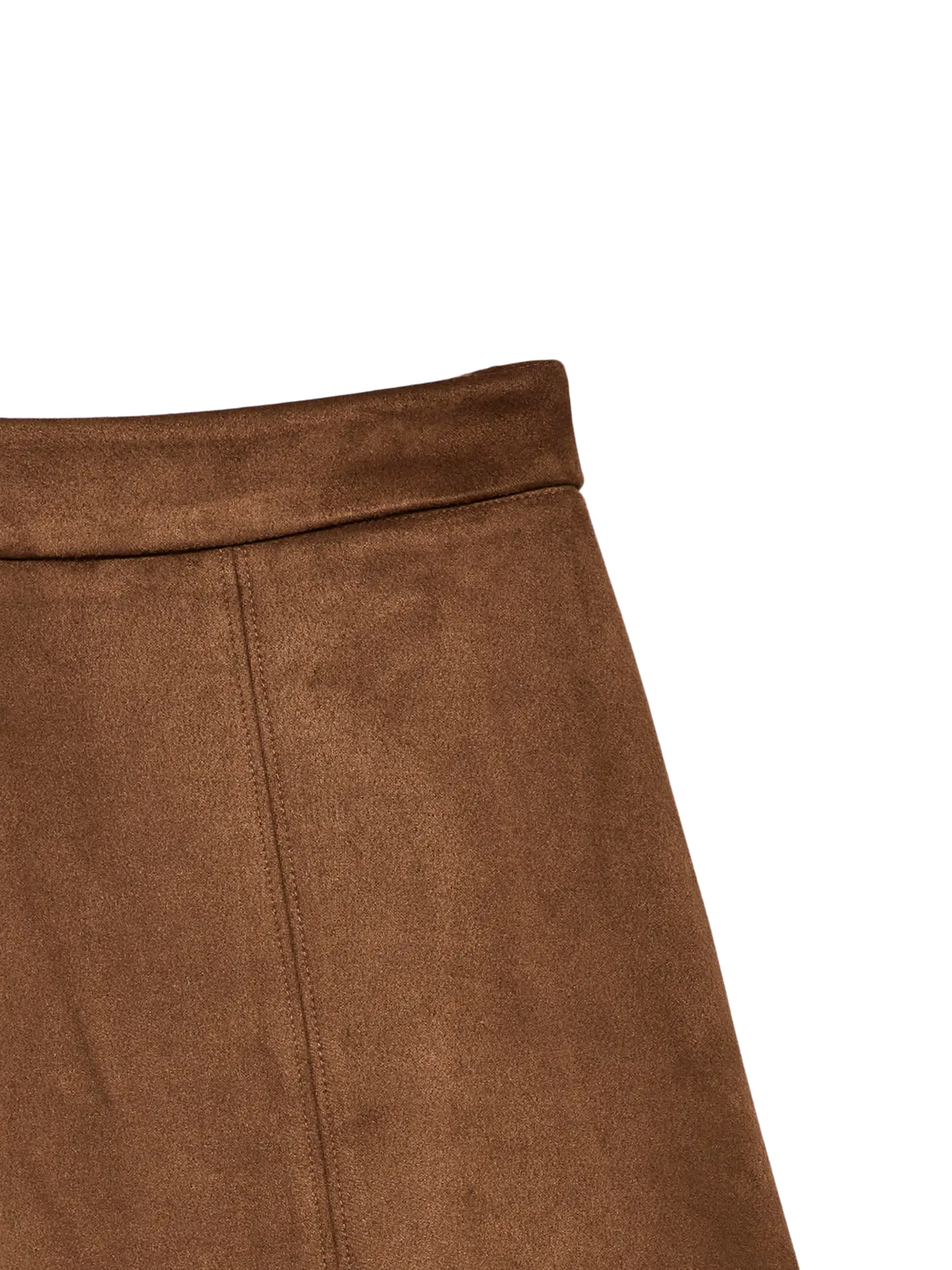 VM JOSE HW SUEDE ANKLE SKIRT - COCOA BROWN