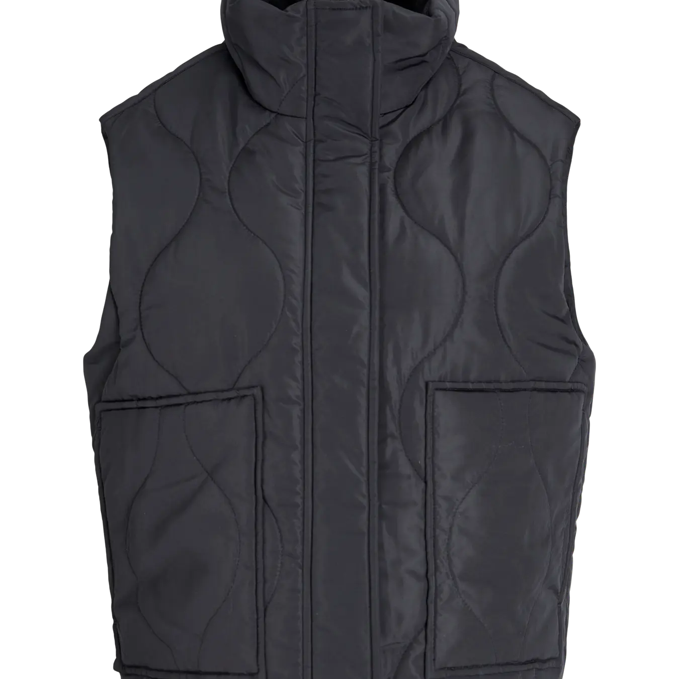 JJXX SERENA QUILTED VEST - BLACK