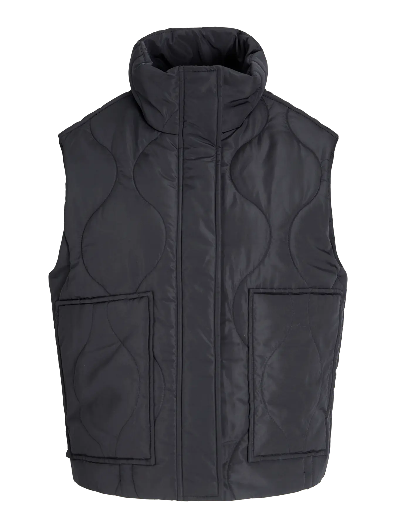 JJXX SERENA QUILTED VEST - BLACK
