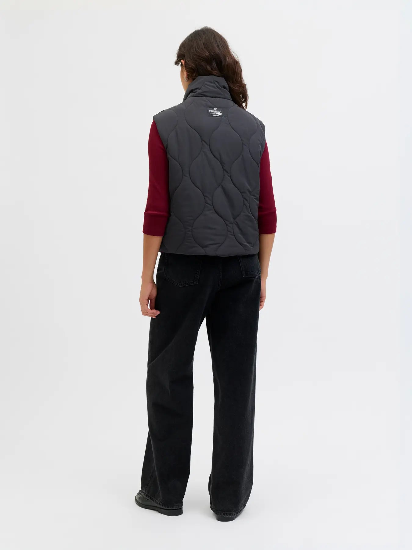 JJXX SERENA QUILTED VEST - BLACK