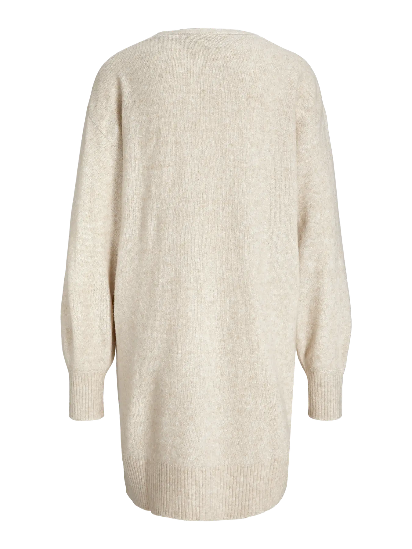 JJXX EFFIE V NECK SWEATER DRESS - FOG