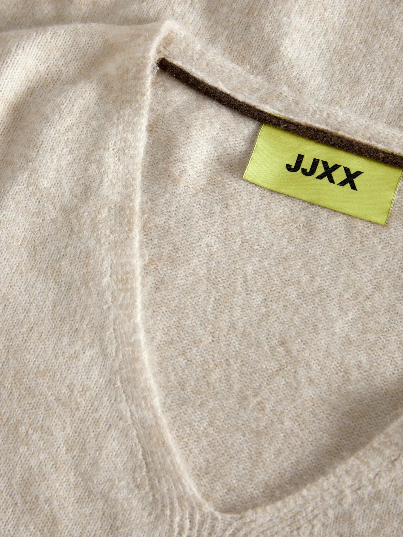 JJXX EFFIE V NECK SWEATER DRESS - FOG