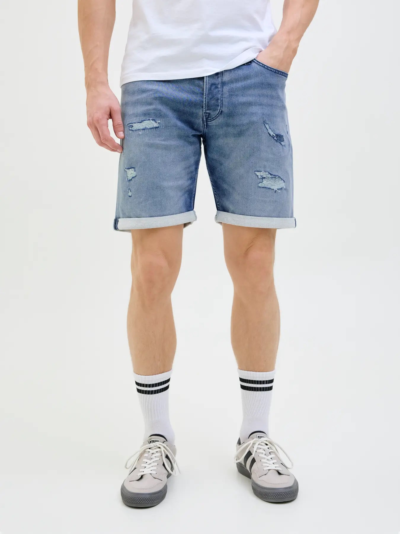 JJ RICK ICON SHORTS - BLUE DENIM