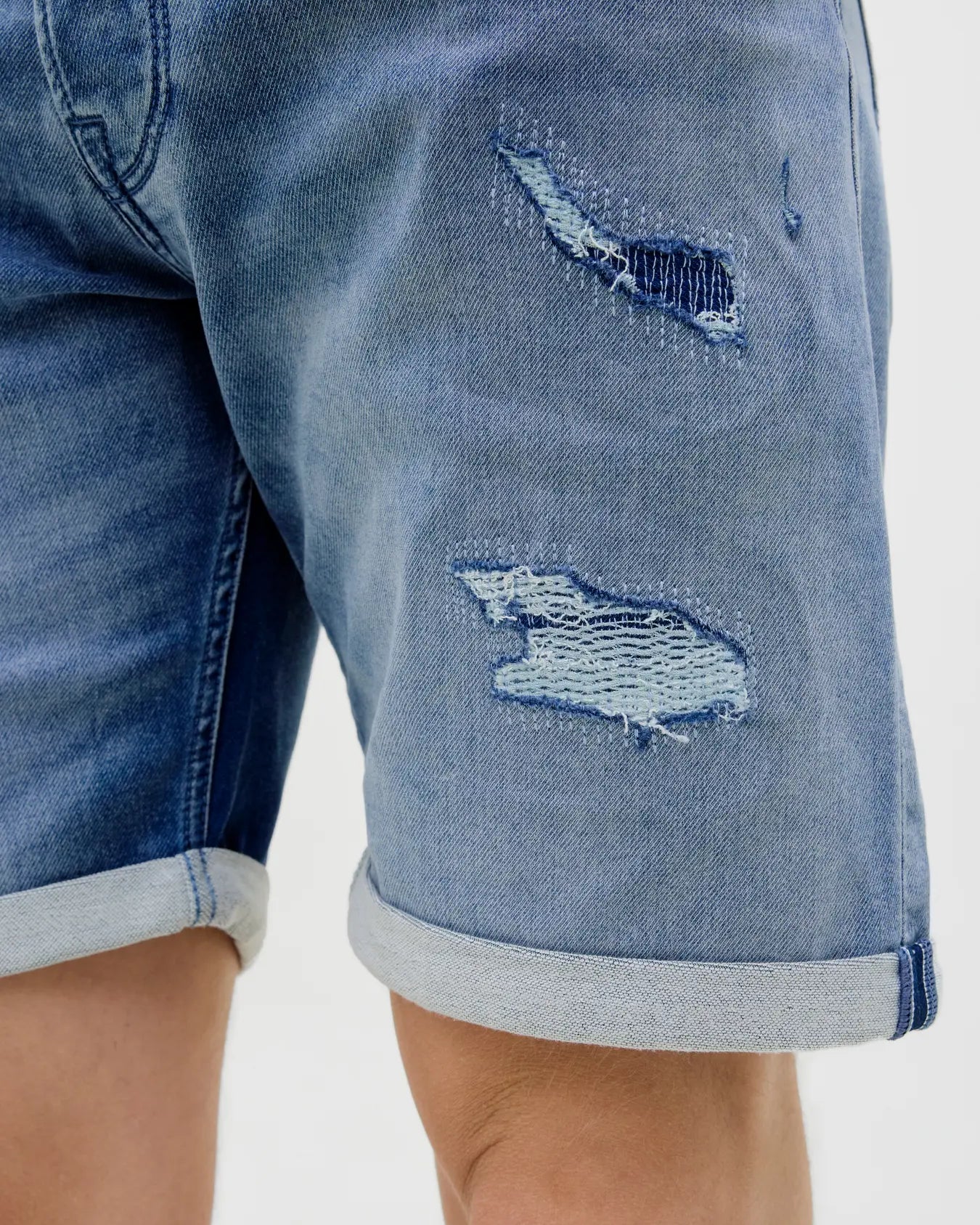 JJ RICK ICON SHORTS - BLUE DENIM