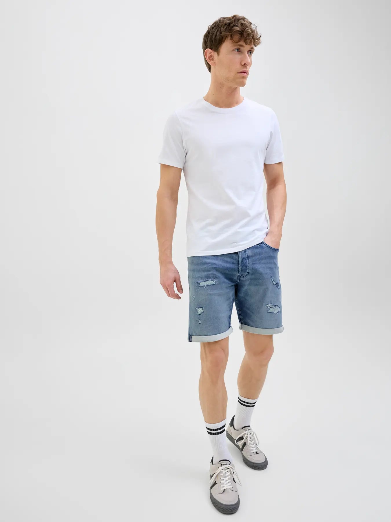JJ RICK ICON SHORTS - BLUE DENIM