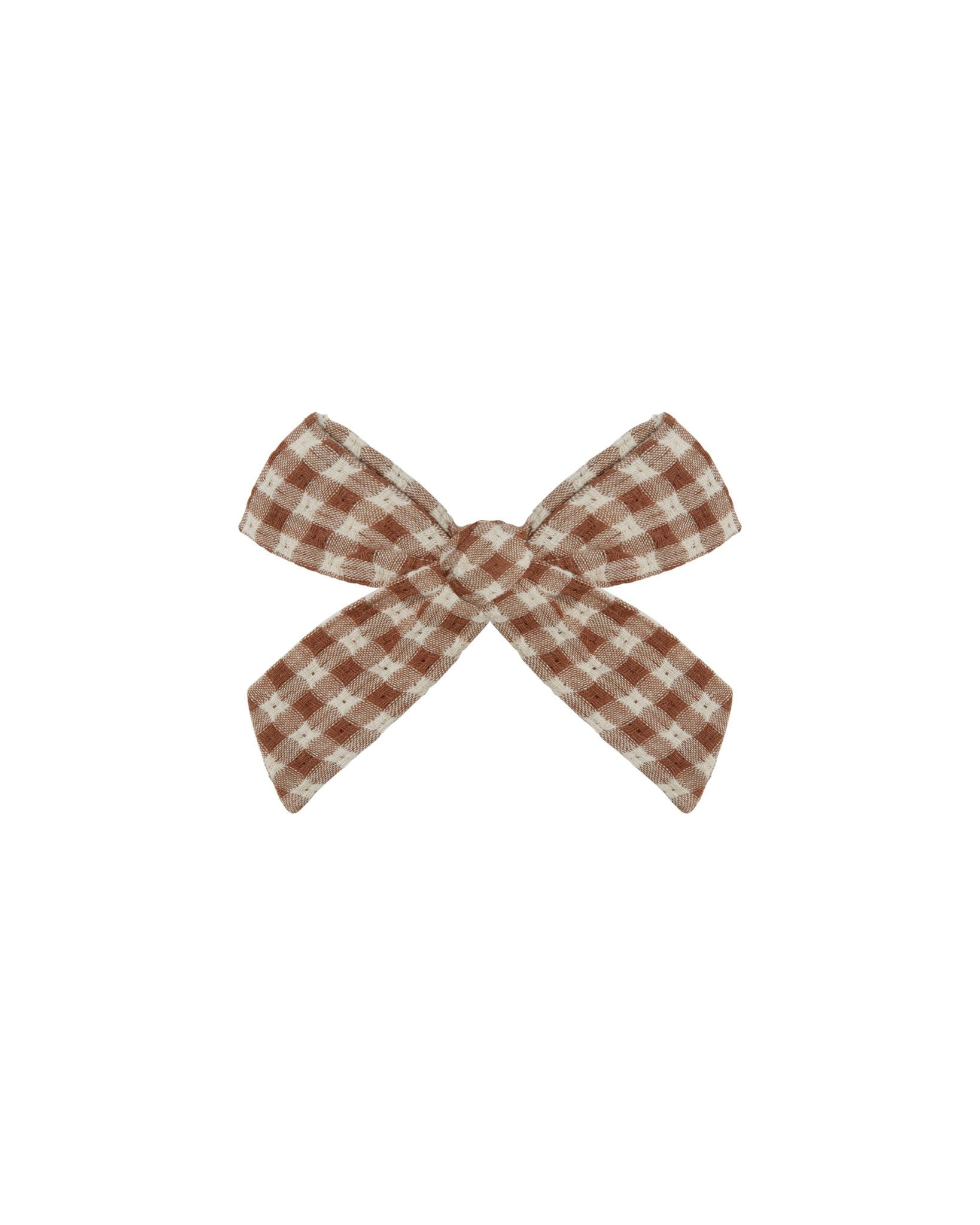 RYLEE + CRU BOW - GINGHAM