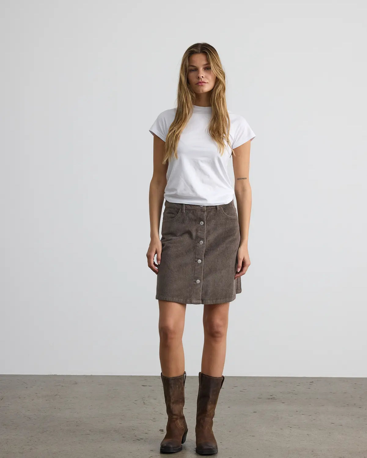 NM RONNIE A SHAPE SKIRT - MOREL
