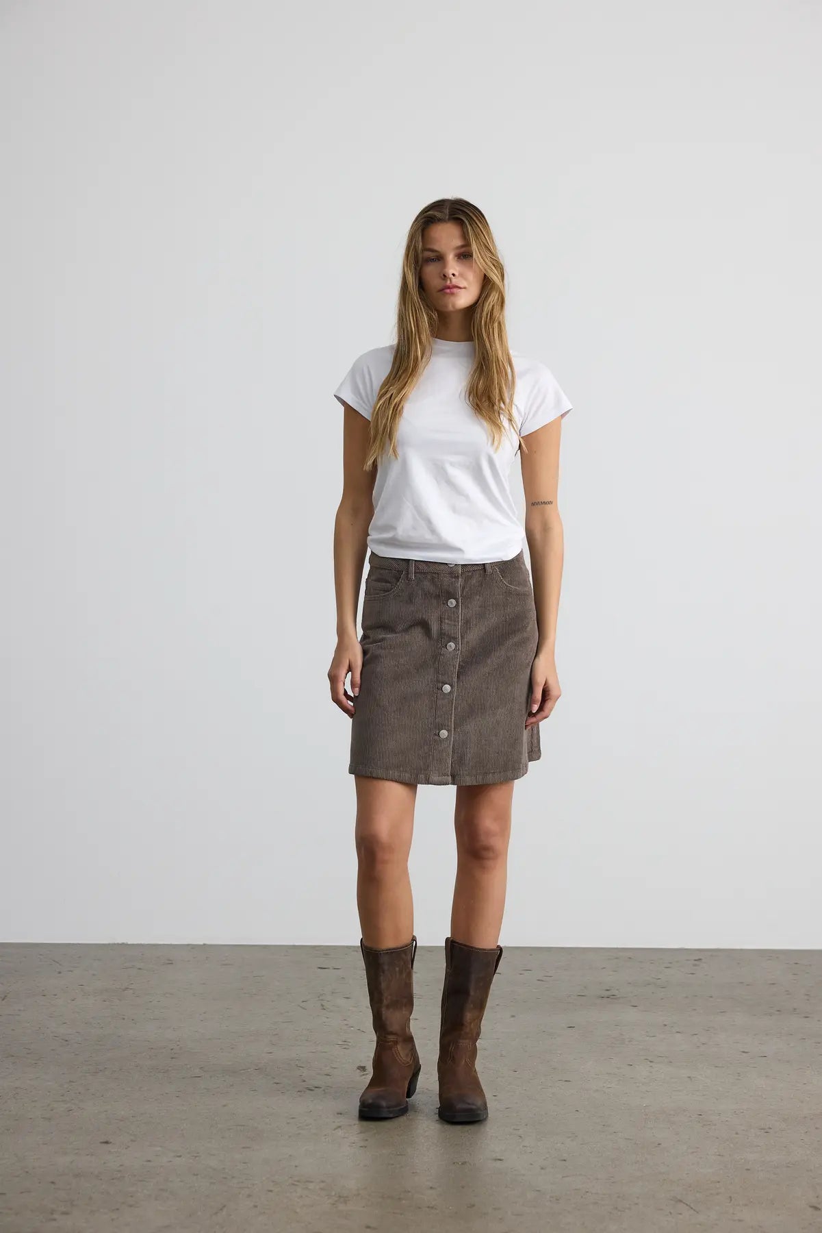 NM RONNIE A SHAPE SKIRT - MOREL