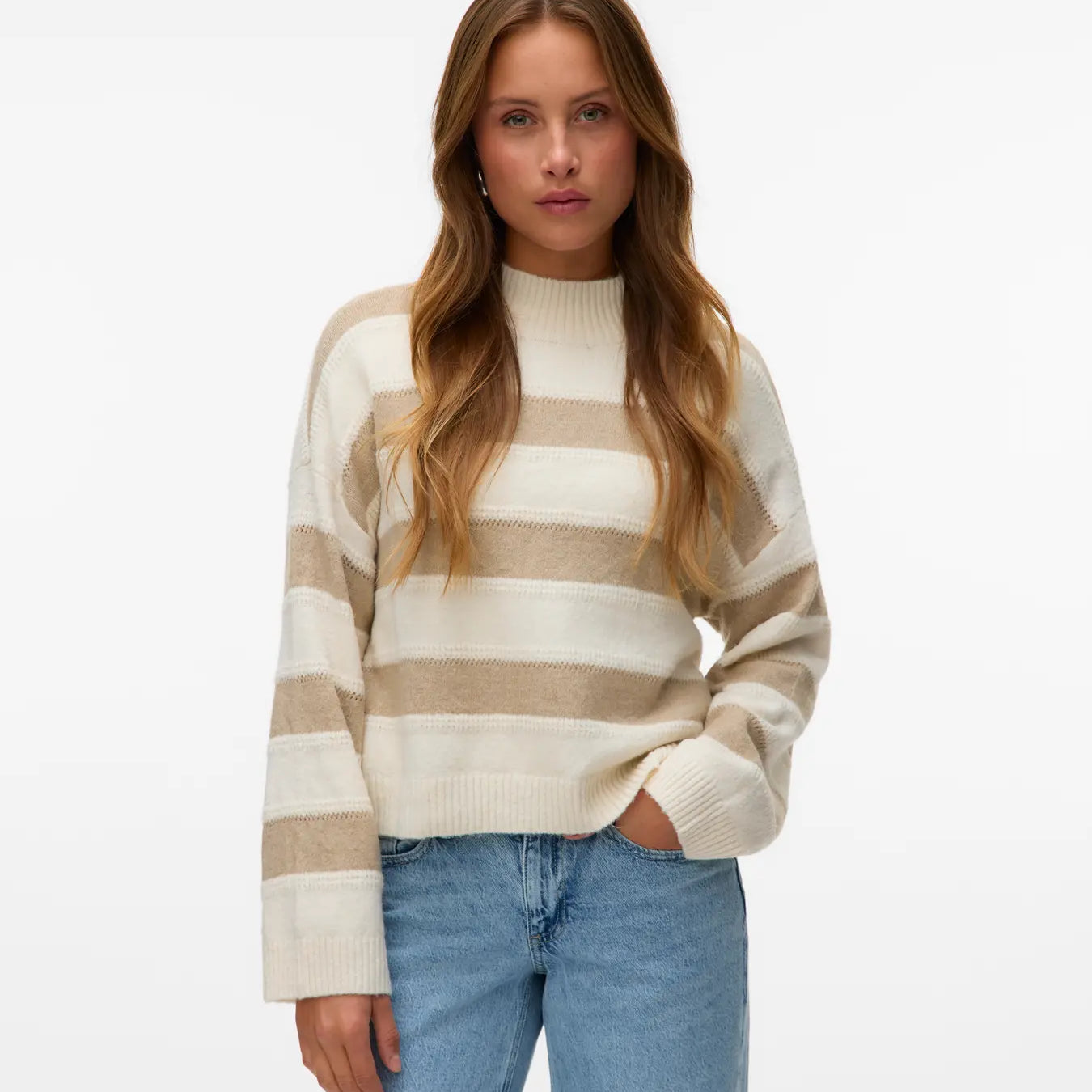 VM INEZ HIGHNECK SHORT PULLOVER - SILVERMINK
