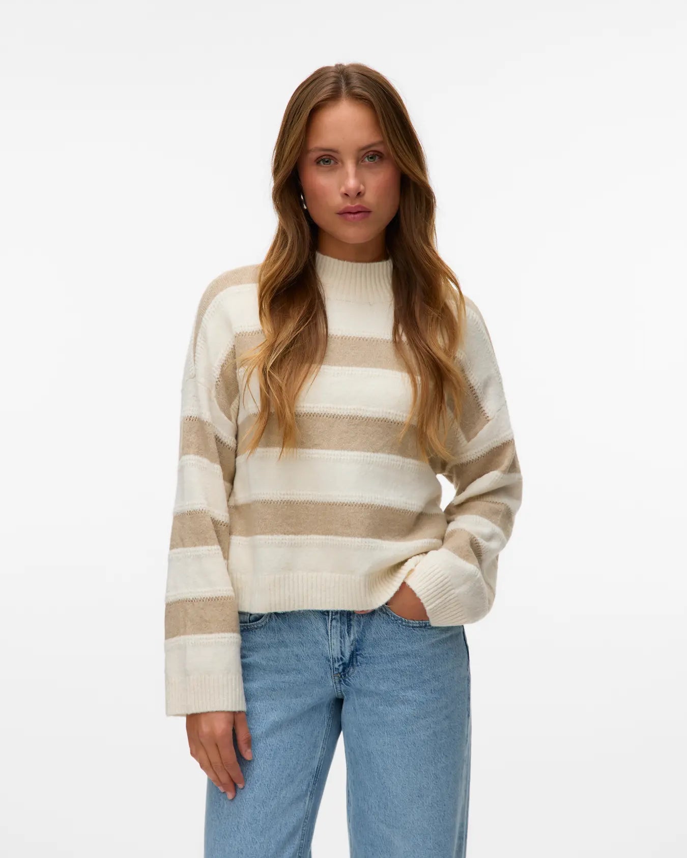 VM INEZ HIGHNECK SHORT PULLOVER - SILVERMINK