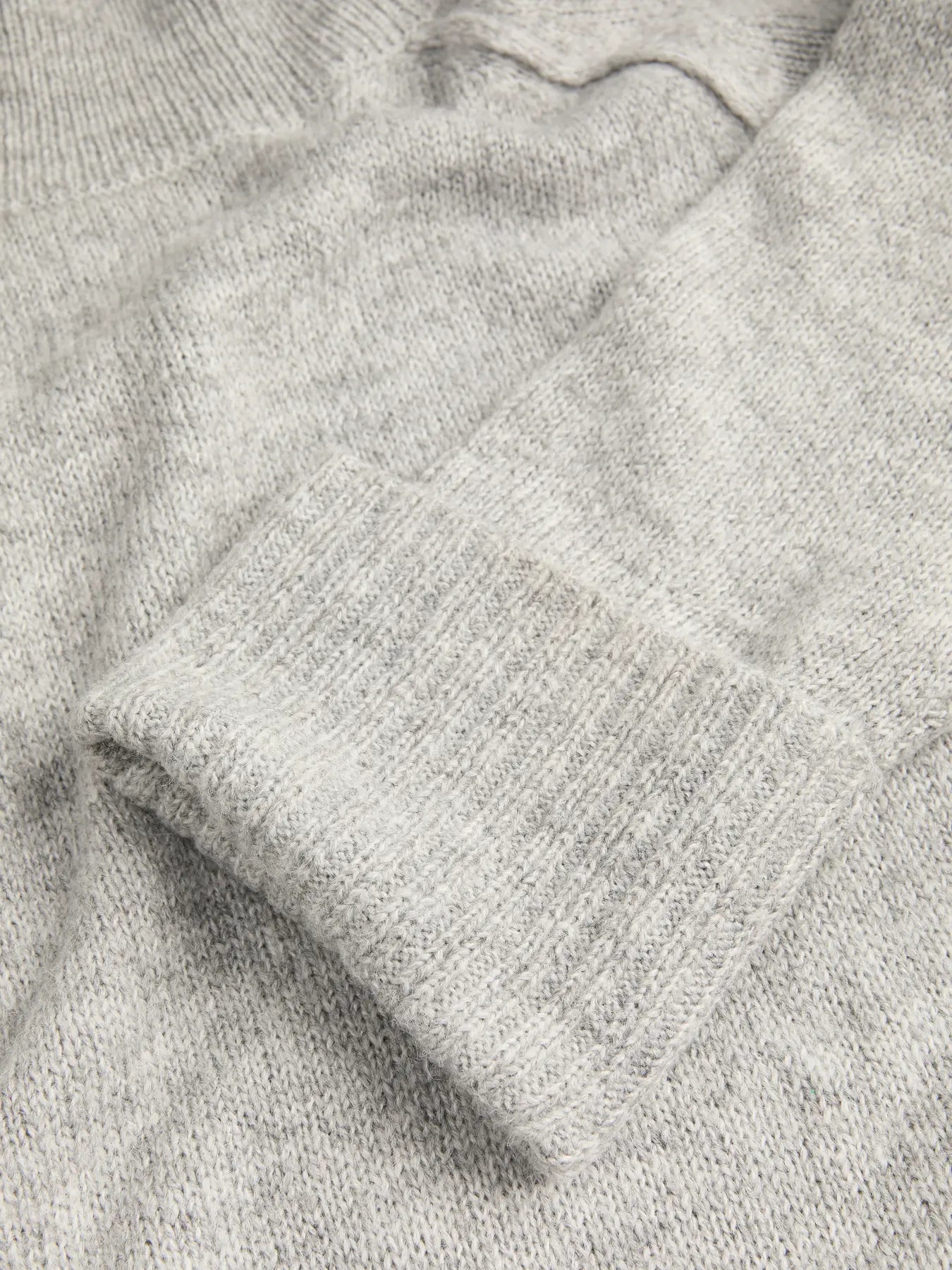 JJXX ELLINORA RAGLAN ROLLNECK SWEATER - LIGHT GREY