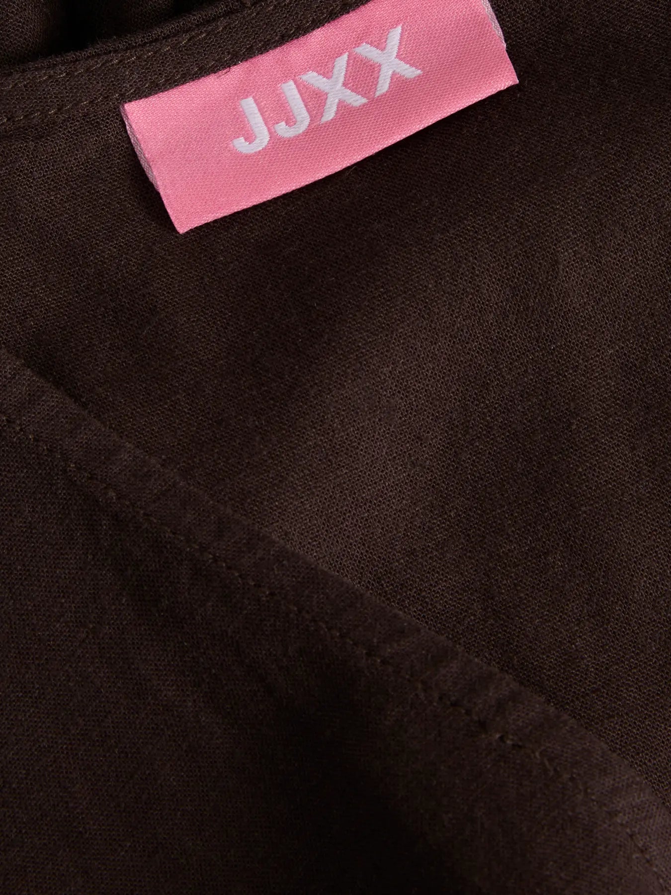 JJXX ALMIRA LINEN TIE TOP - SEAL BROWN