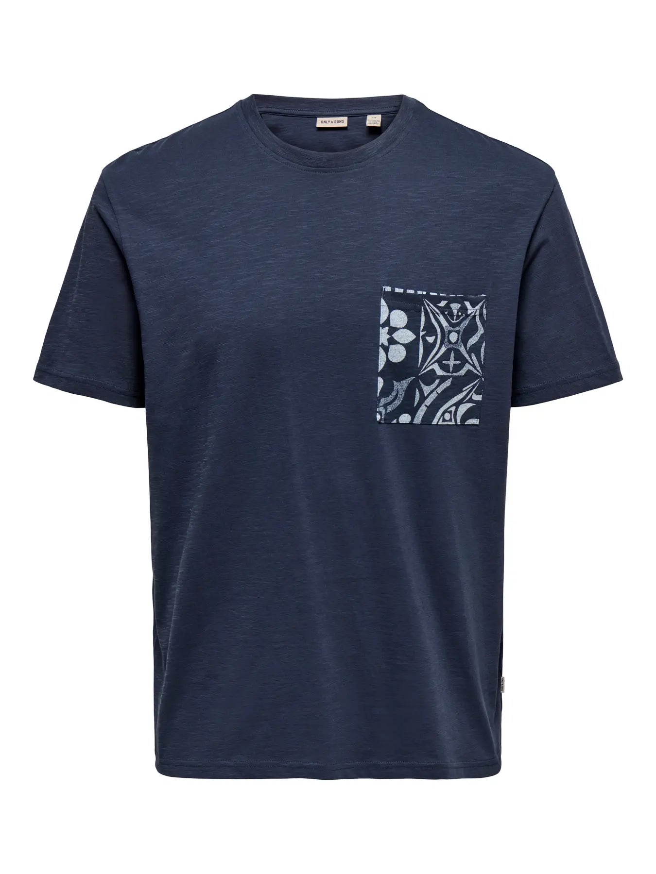 ONLY + SONS SPERRY POCKET TEE - BLUE NIGHTS