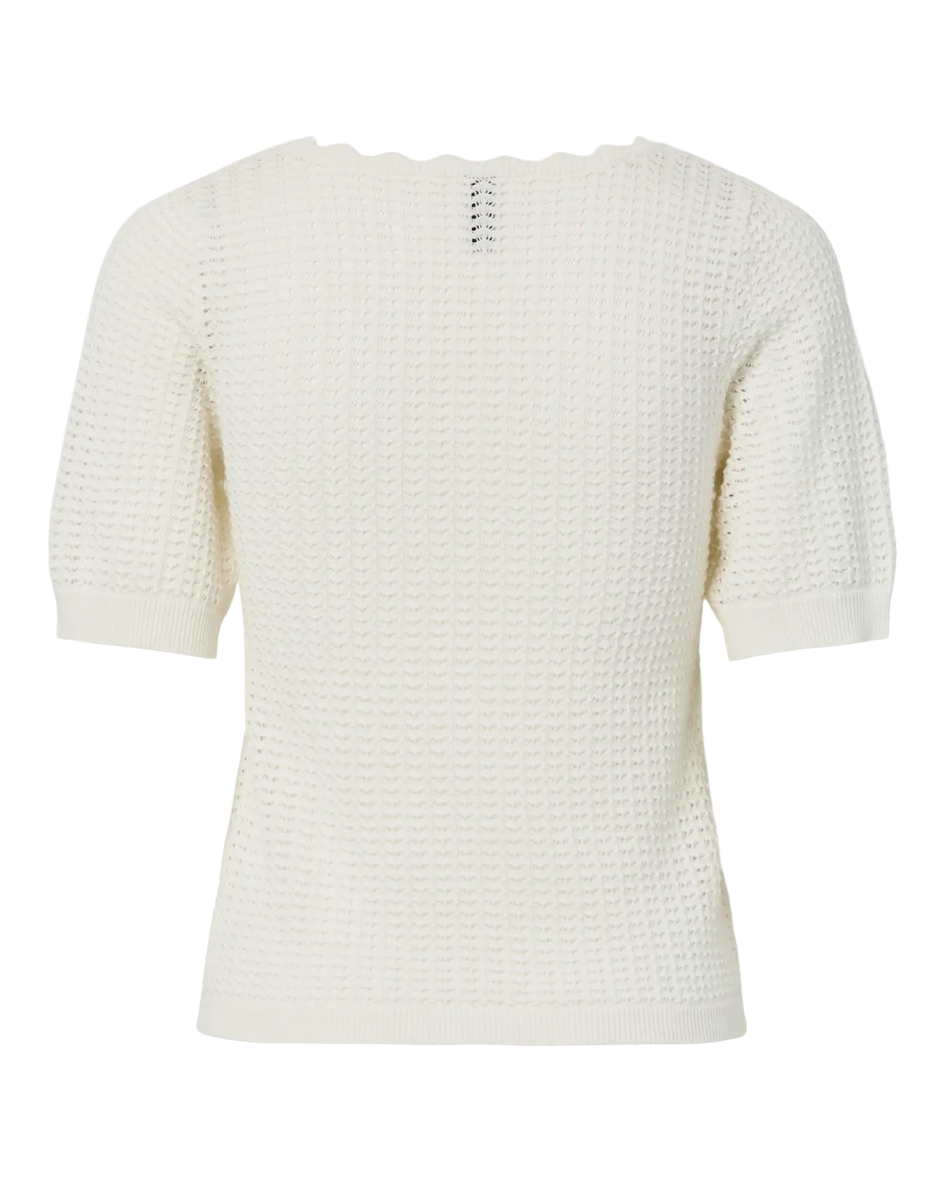 PIECES SCOUNT KNIT TEE - CLOUD DANCER