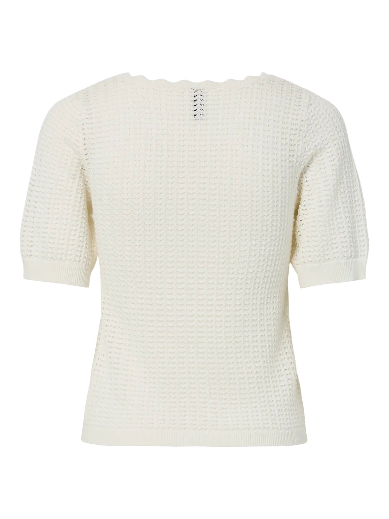 PIECES SCOUNT KNIT TEE - CLOUD DANCER