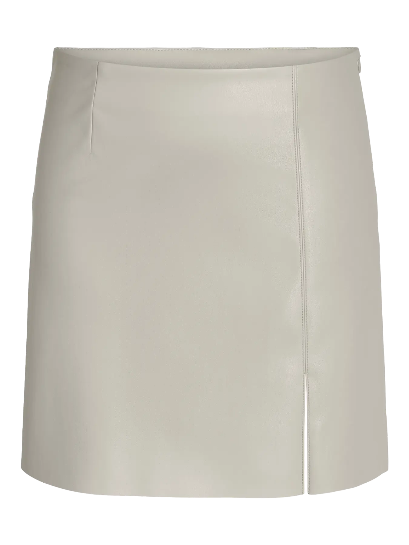 NM CLARA FAUX LEATHER MINI SKIRT - MOONBEAM