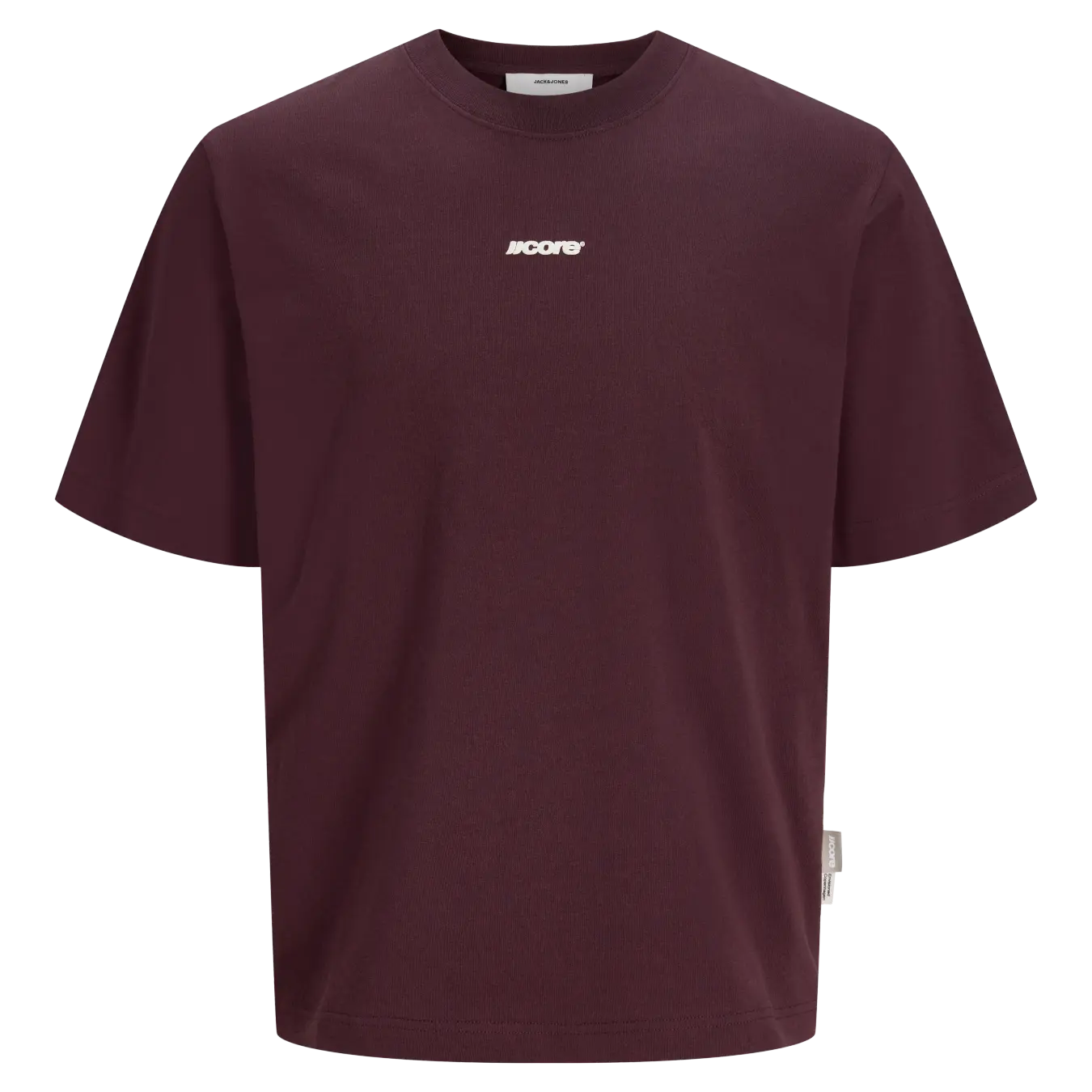 JJ CLUB SCRIPT CREW NECK TEE - FUDGE