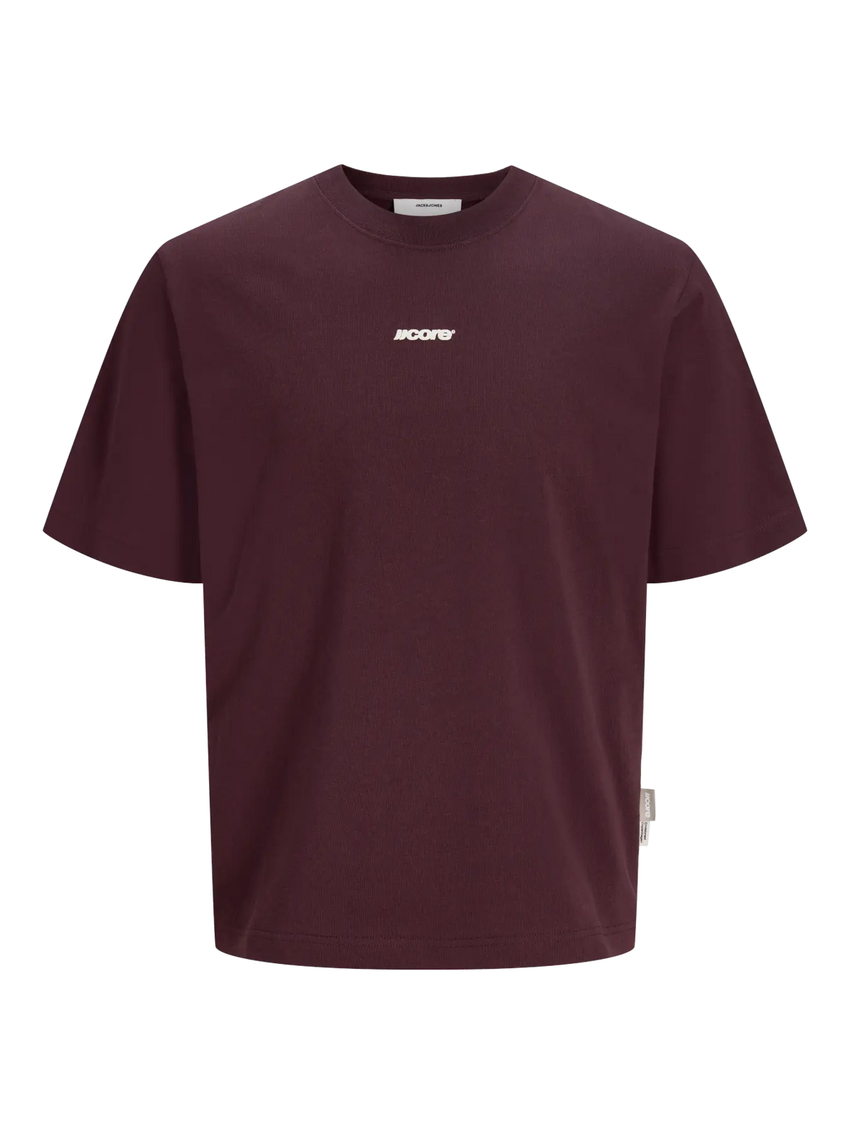 JJ CLUB SCRIPT CREW NECK TEE - FUDGE