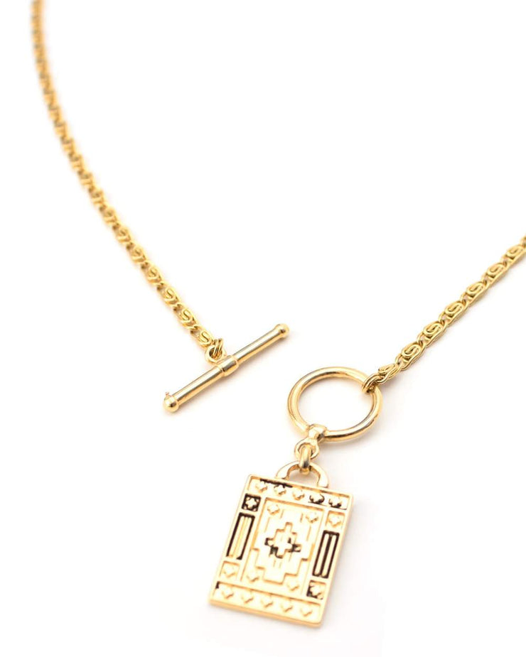 DAMIEN CHUNKY PENDANT NECKLACE - GOLD