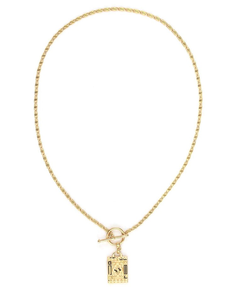 DAMIEN CHUNKY PENDANT NECKLACE - GOLD