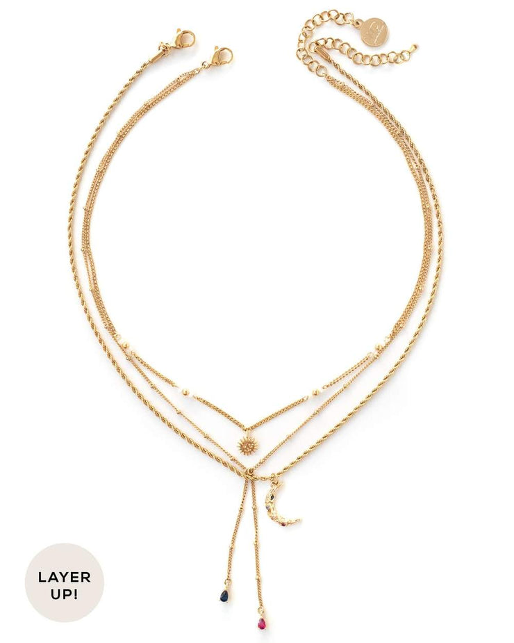 SOLUNE LAYERED NECKLACE - GOLD