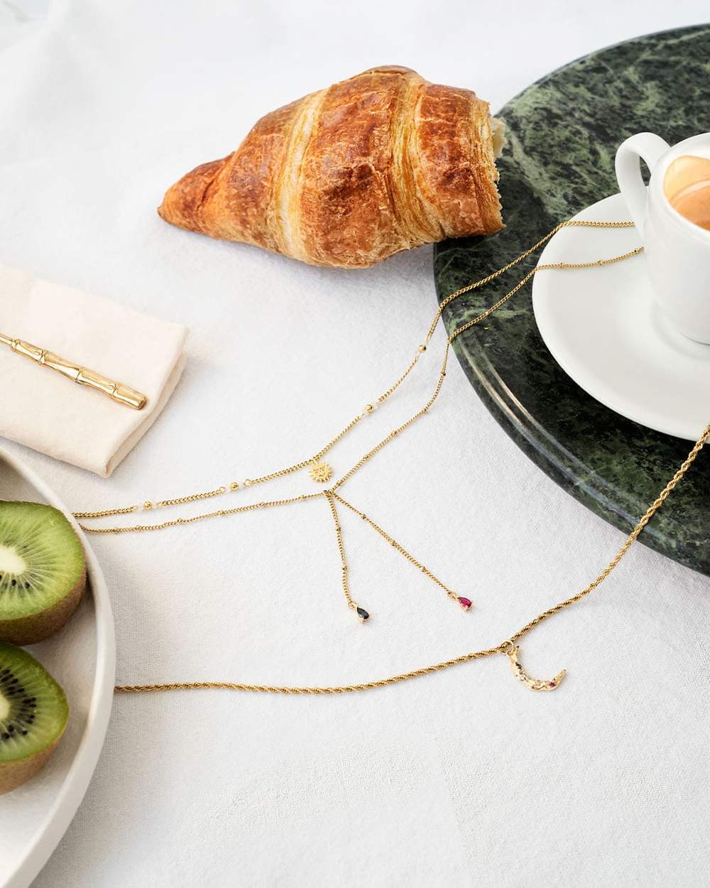 SOLUNE LAYERED NECKLACE - GOLD