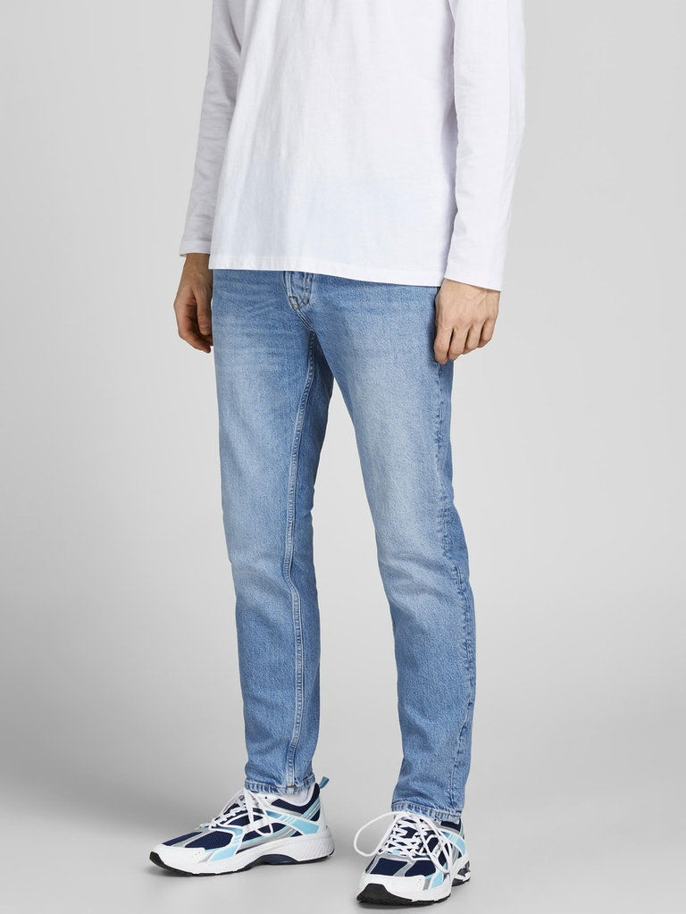 TIM SLIM STRAIGHT JEANS - BLUE DENIM