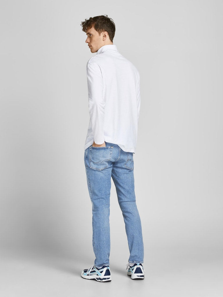 TIM SLIM STRAIGHT JEANS - BLUE DENIM