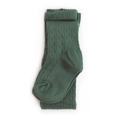 LSC CABLE KNIT TIGHTS - SPRUCE