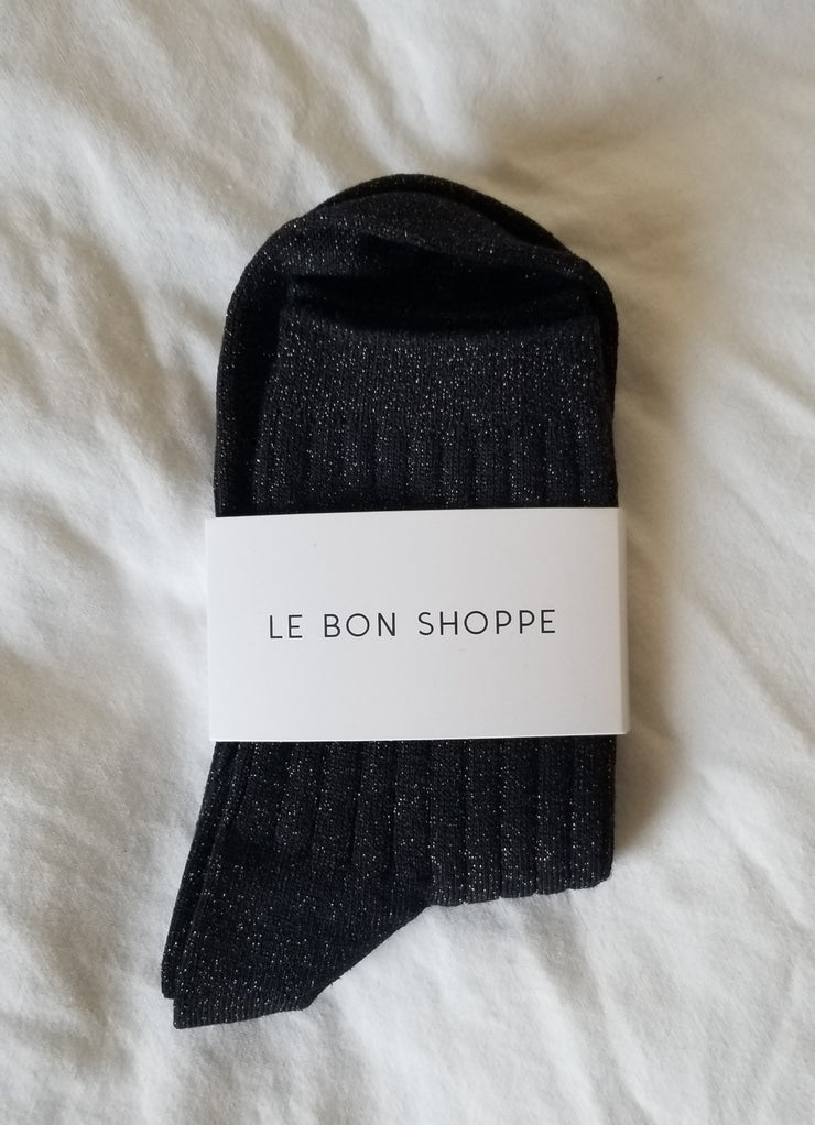 LE BON SHOPPE HER SOCKS - COPPER BLACK