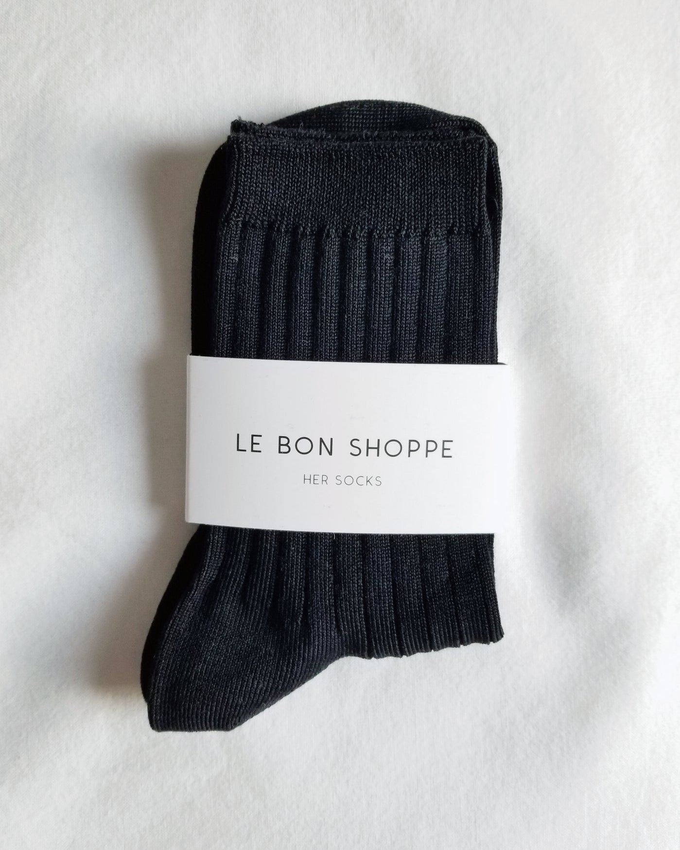 LE BON SHOPPE HER SOCKS - TRUE BLACK