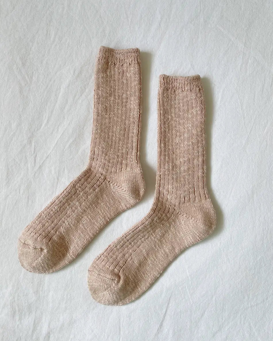 LE BON SHOPPE COTTAGE SOCKS - PEACHY KEEN