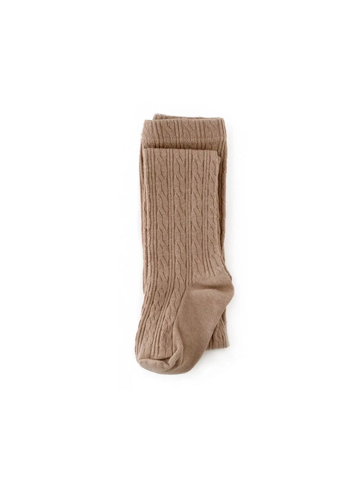 LSC CABLE KNIT TIGHTS - OAT