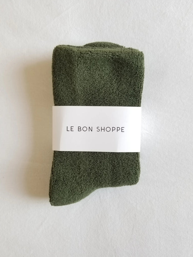 LE BON SHOPPE CLOUD SOCKS - FOREST