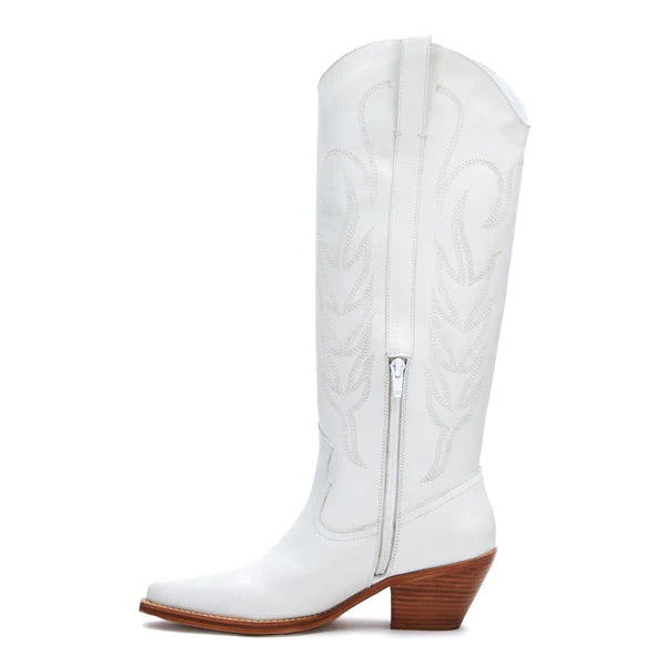 MATISSE AGENCY WESTERN BOOT - WHITE