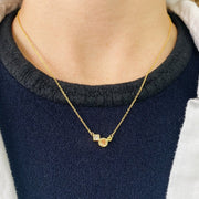 GEOMO PENDANT NECKLACE - GOLD