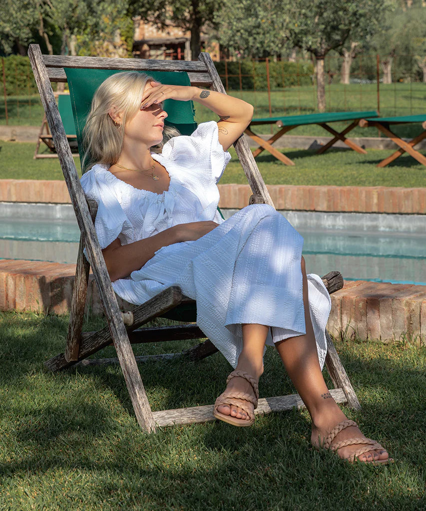 DOLCE VITA IMAN SLIDE - CAFE - LAST SIZE 7