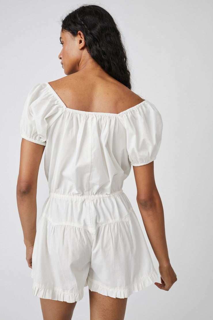 FREE PEOPLE A SIGHT FOR SORE EYES ROMPER - IVORY