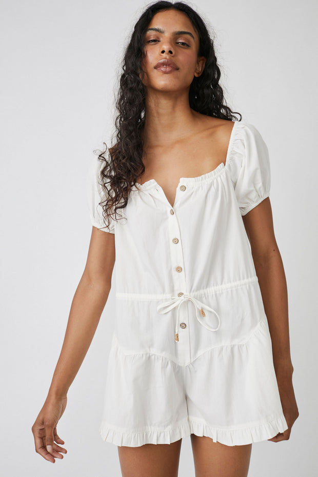 FREE PEOPLE A SIGHT FOR SORE EYES ROMPER - IVORY