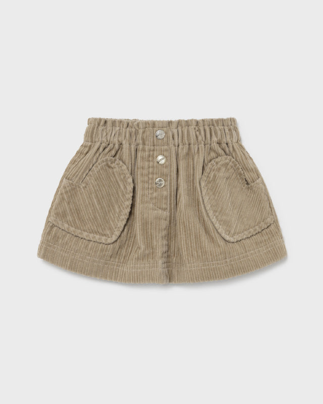 MAYORAL CORDUROY SKIRT - BEIGE